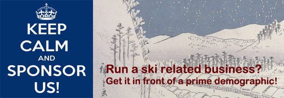 Japan ski business advertising