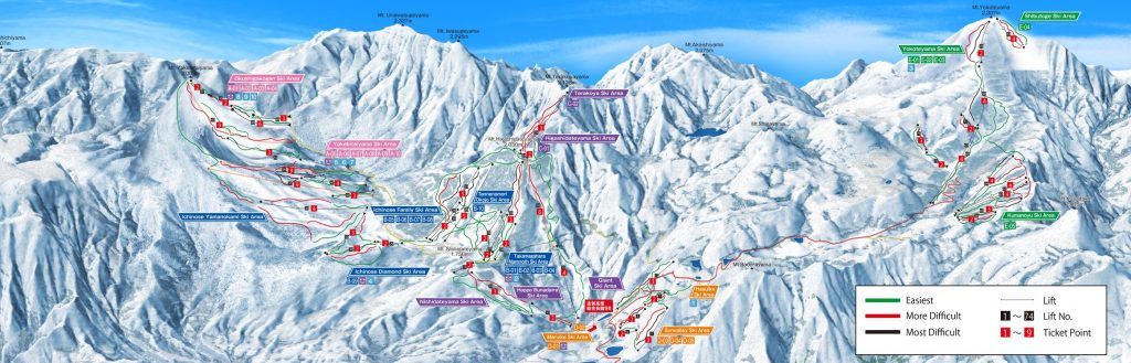 shiga kogen trail map