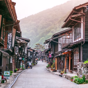 nakasendo webcam narai juku accommodation, nakasendo accommodation